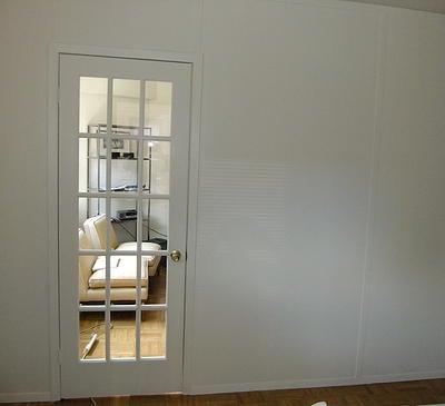 Straight Wall w/ a French Door