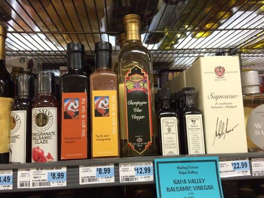 Just a small sampling of vinegar options - there are several other shelves not shown.