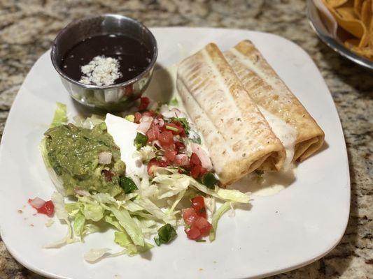 Shredded Chicken Chimichanga