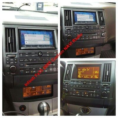 Infiniti fx35 custom navigation and relocation of screen..