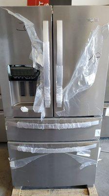 Whirpool french door refrigerator 
25.4 cu  brand new with manfacture warranty
Price $1399