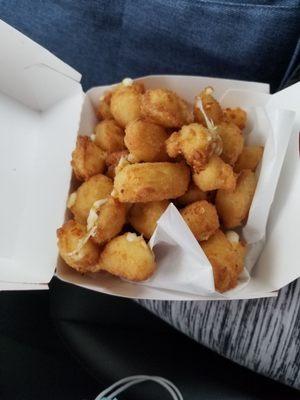 Large order of fried cheese curds