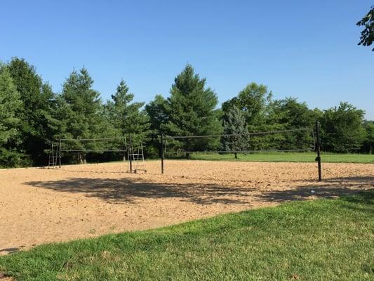 Two Sand Volleyball Courts