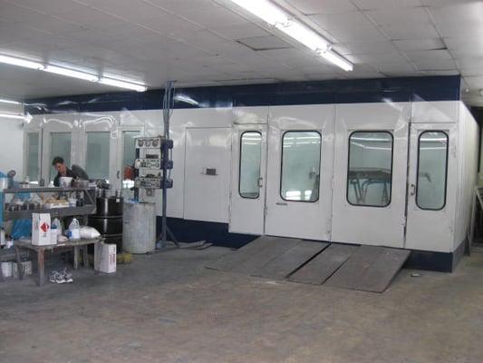 We have two down draft paint booths for a clean paint finish