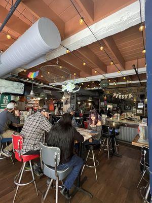 Interior of the restaurant