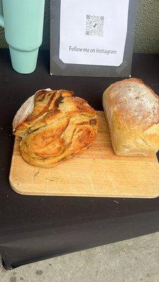 Sourdough garlic rosemary olive oil