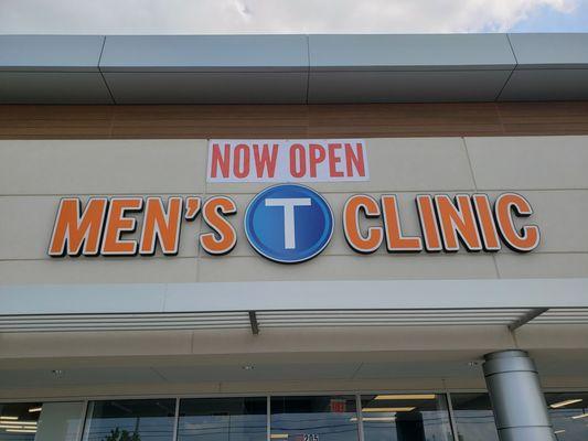 Now open in Spring.  On-site testing. Know your testosterone level in 20 minutes.