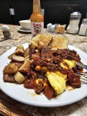 Chili omelet