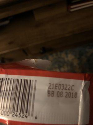 Expired Candy Bar by almost 2 years.