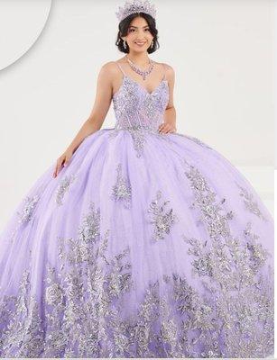 Quinceancera fit for a Princess.  Available in multiple colors and sizes