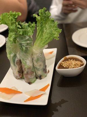 Pork spring rolls