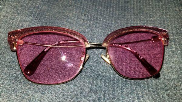 My latest pair of glasses, they caters to my girly whims.