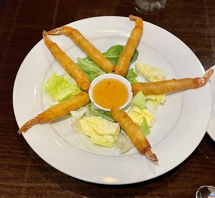 Shrimp in Rice Paper Appetizer