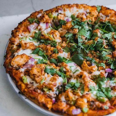 Butter Chicken Pizza