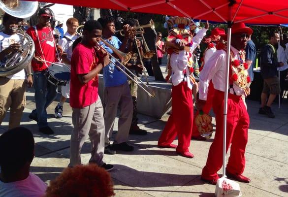 SECOND LINE: well done and a great experience for a newbie, every festival Thursday at 4PM.