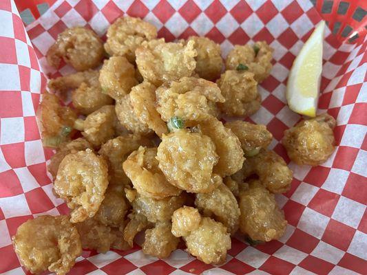 Thai chili popcorn shrimp