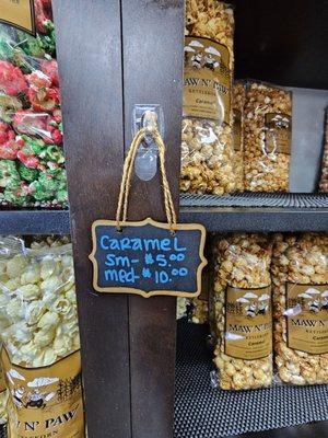 Caramel kettlcorn prices. 12/15/2024