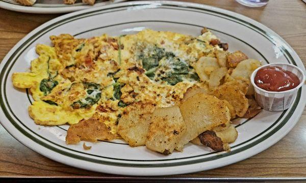 Greek Omelet with Homefries