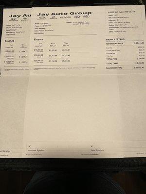 The 1353.99 is what they told me $20,000 and 4.5 percent is the monthly payment. In actuality, it's 1295.33 per month. They lied.