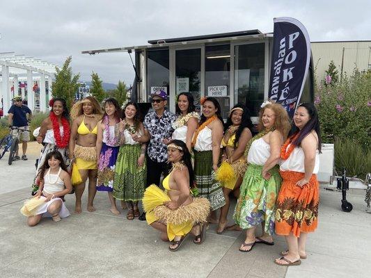 Dancers from today's Asian and Pacific Islander Arts and Culture Festival put on by Rhythmix