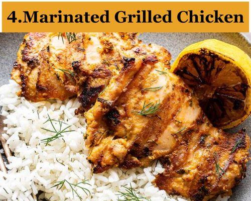 4.Marinated Grilled Chicken