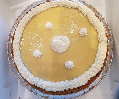 Key lime has graham cracker crust