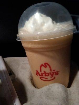 Free birthday small shake and fries at Arby's! :-D Small Creamsicle Shake.