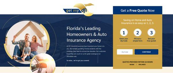 At DFI Insurance we know how important your home is to you. We've been providing Florida residents with the coverage they need.