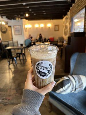 Lucky clover cold brew w mint and irish cream