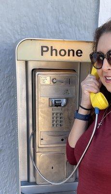 Look I found a pay phone,