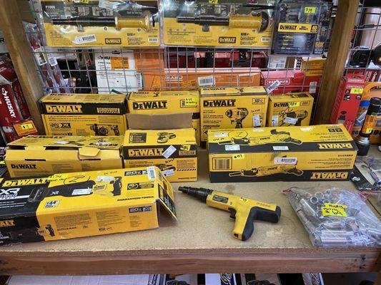 Dewalt and other like new name brand tools at a fraction of the retail price!