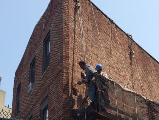 Brick restoration - high tech construction