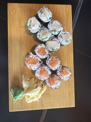 Salmon Roll & Yellowtail Roll