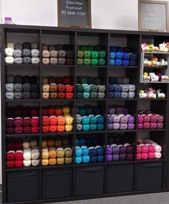 Looking for a great super wash? Ultra Wool comes in 70 colors and we carry EVERY one.