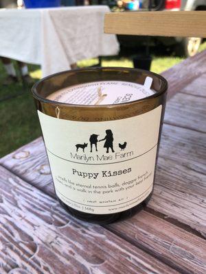 Puppy kisses candle