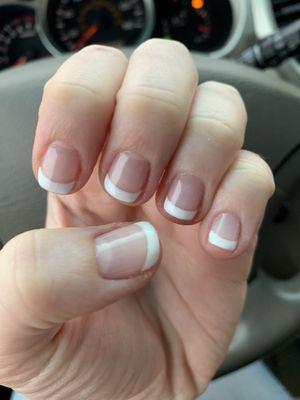 Gel manicure, French