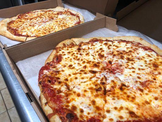 Two Large Cheese Pizzas @ Hometown Pizza and Subs in Johnston, Rhode Island