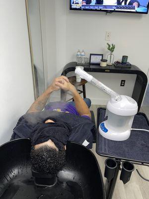 Hair and Scalp Treatment, Groom House Haircut, Beard Grooming, Straight Razor Line