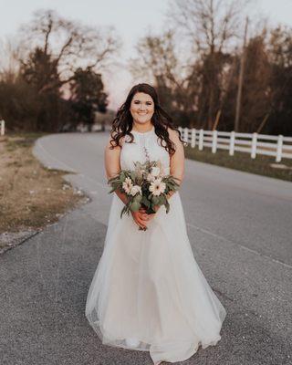 Bridal portrait with makeup done by Mariposa Beauty