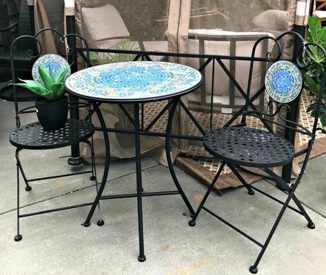 Fun wrought iron furniture