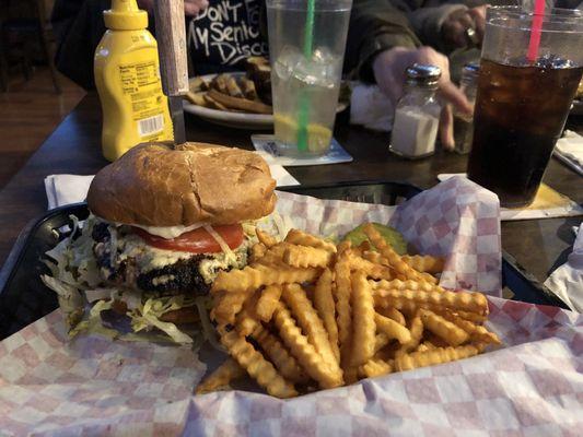 Blue Cajun burger