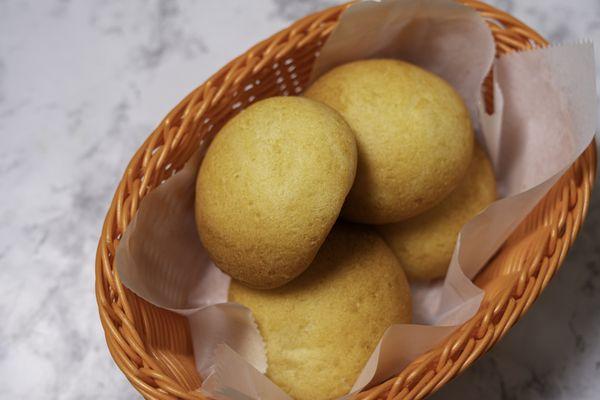 Pandebono - is a type of Colombian bread made of cassava starch, cheese, eggs, and in some regions of the country, guava paste.