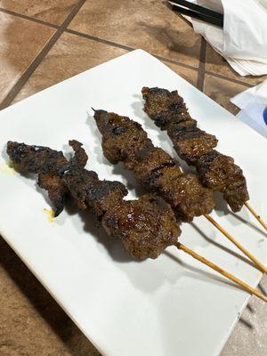 Beef skewers