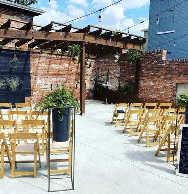 Outside patio space