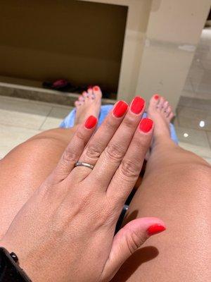 Dip with matching pedicure!