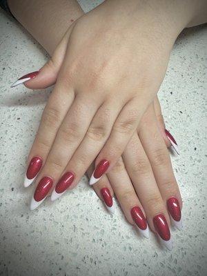 Gel x with design by Lyn