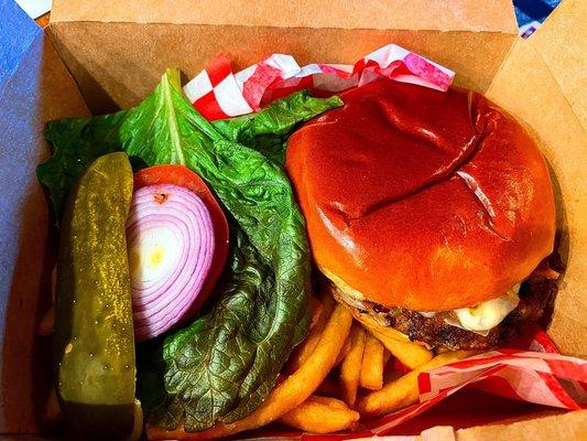 turkey burger w/ fries