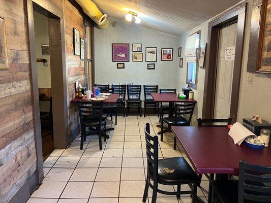 This is the small downstairs eating area.