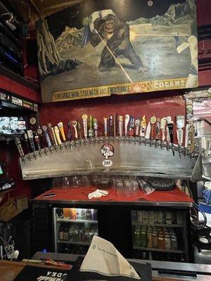 Beers on tap