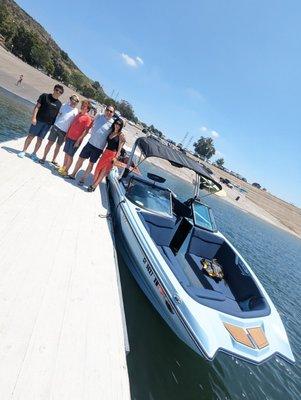 Fun family outing on Castazic Lake.